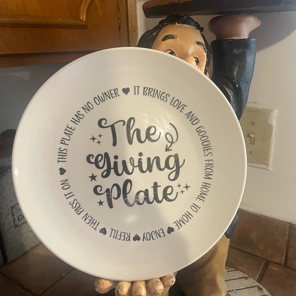 The Giving Plate - White Ceramic Plate